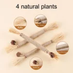 Cat Toys，Natural Matatabi，Pet Cat Snacks Sticks，Cleaning Tooth Catnip，Bite-resistant，Teeth Grinding Stick，Pet Supplies - Image 12