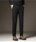 New Men‘s Suit Pants Slim Business Office Elastic Waist Black Grey Classic Pant Korean Trousers Male Plus Size 27-38 40 42 - Image 15