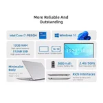 2026 Laptop Core i7 9850H A3950 Portable Laptops Windows 11 Pro 16GB RAM 1TB SSD 1920*1080 HD PC Gaming Computer Notebook Gamer - Image 5