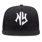Men's and women's flat brimmed hatsStreet Embroidery Letter NYHip hop flat brimmed hat with adjustable styleFashionable
