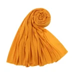 Women Big Size Cotton Jersey Hijabs Scarf Islamic Turban Shawls Trendy Muslim Hijab Solid Plain Cotton Scarves Headscarf - Image 7
