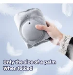 Triangular Travel Pillow Inflatable Office Neck Lumbar Support Pillow Thickened Flocking Leg Rest Pillow for Air Travel - Image 19