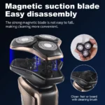 Electric Shaver for Men New 3-Blade Portable Professional Home Use Shaving Razor with Ergonomic Handle Ultra-Smooth Performance - Image 6