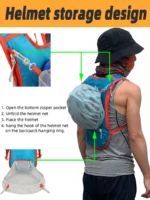 Bicycle Bike Cycling Backpack Day Pack Water Bag Storage Knapsack Trail Running Climbing Jogging Hydration Bladder Rucksack - Image 19