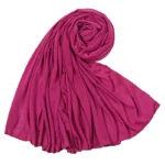 Women Big Size Cotton Jersey Hijabs Scarf Islamic Turban Shawls Trendy Muslim Hijab Solid Plain Cotton Scarves Headscarf - Image 41