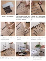 3/4 Shoe Rack Multi Layered And Space Saving Shoe Rack For Simple Household Storage And Storage Three And Four Layer Shoe Racks - Image 13