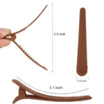 12 PCS Hair Clips for Styling Sectioning, 3.1 Inch Matte Alligator Hair Clips Barrettes No Crease Duck Billed - Image 5