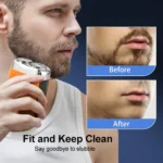 Electric Shaver for Men Dual-Head Blade Electric Razor Rechargeable Facial Beard Trimmer Portable Mini Electric Shaver for Men - Image 5