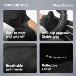 ROCKBROS Spring Summer Cycling Gloves Lightweight Breathable Full Finger Gloves Shock Absorption SBR Pad Anti-slip Sports Gloves - Image 5