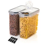 Cereal Containers Storage Set of 2/3/4  （2.5L 84oz）, Airtight Food Storage Containers for Kitchen & Pantry Organization, Cereal - Image 7