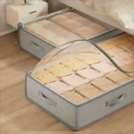 Under Bed Storage Containers Rectangle Multipurpose Organizer Bins, Foldable Sweater and Linen Storage Bags Under-Bed Storage - Image 9