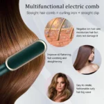 Electric Hair Straightener Brush, Durable Straightening Comb, Multi-use Styling Tool for Home & Salon Hairdressing Use. - Image 12