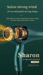 Fashionable High-Speed Hair Dryer  High-Power Quick Drying Hair Care Silent Home Hair Salon Tools Buy 1 Get 6 Free - Image 21