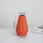 Nordic Vases Pure White Plastic Vases Imitation Ceramic Flower Vases Desktop Flowerpot Wedding Decor Home Ornament - Image 15