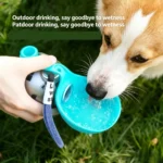 Pet Supplies: Portable Water Dispenser for Dogs Going Out, 304 Stainless Steel Hook, Spherical Reversible Folding Water Dispense - Image 8