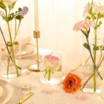Glass Clear Cylinder Flower Vases for Centerpieces Wedding Decoration,Hurricane Floating Candle Holder for Party Home Decor - Image 2