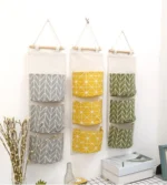 Pockets Hanging Organizers Waterproof Hanging Storage Bag Wall Mounted Closet Organizer Bear Flamingo Sundries Bags Home Decor - Image 4