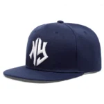 Men's and women's flat brimmed hatsStreet Embroidery Letter NYHip hop flat brimmed hat with adjustable styleFashionable - Image 6