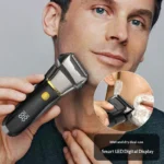 New Electric Shaver for Men with LCD Display, USB Rechargeable Home Water Washable Beard Razor - Image 5