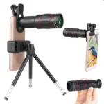18/36/64X Telephoto Phone Lens with Tripod Universal External Zoom Camera Lens Long Focus Telephoto Lens for Android & iPhone