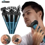 Electric Shaver for Men Facial Beard Hair Remover Chest Nose Hair Trimmer Rechargeable Portable Multifunctional Electric Razor