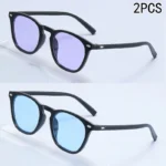 2PCS New Midai Personalized Round Polarized Car Sunglasses Fashion Sunglasses Sunglasses Sunglasses JH3023