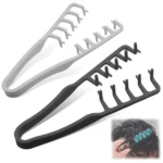 Anti‑Slip Hair Parting Clip, Soft Rubber Hair Styling Sectioning Tool, Men Women Hair Posi tioning Clip for DIY Hairstyle Barber