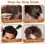 Anti‑Slip Hair Parting Clip, Soft Rubber Hair Styling Sectioning Tool, Men Women Hair Posi tioning Clip for DIY Hairstyle Barber - Image 5