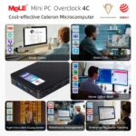 MeLE Reddot Winner Mini PC N100 i3-N300 16GB 32GB 512GB Mini Desktop Computer,USB-C on Office Education Home Overclock4C - Image 25
