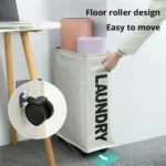 Laundry Baskets With Wheels Fitness Tool Storage Basket Foldable Yoga Mat Organizer Household Toy Clothing Storage Basket New - Image 16