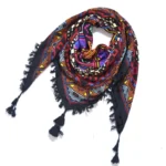 Ethnic Scarf Floral Shawl Winter Fashion Women's Tassel Scarf Square Printed Female Scarf Cotton Scarves Wraps Foulard Femme - Image 14