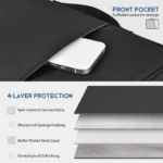 With Handle Portable Laptop Bags Waterproof Lightweight Laptop Case Ultra Thin Dual Zipper Computer Notebook Sleeve - Image 18