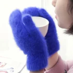 Gloves women's winter cute plush warm riding gloves women gloves womens gloves women winter gloves winter gloves women - Image 13