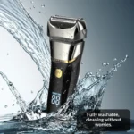 New Electric Shaver for Men with LCD Display, USB Rechargeable Home Water Washable Beard Razor - Image 3