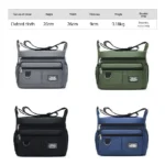 Mens Crossbody Bag Single Shoulder Bags Big Capacity Multi-Pockets Storage Bag Fashion Handbag Business Crossbody Bags - Image 6