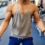 Men's Sports Gym Fitness Tank Top Y Back Fitness Lightweight Shoulder Strap Muscle Fit Tight Fitness Limit T-shirt - Image 5