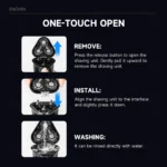 ENCHEN Electric Shaver 3D Blackstone 3 IPX7 Waterproof Razor Wet And Dry Dual Use Face Beard Battery Digital Display For Men - Image 4