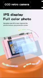 Digital Camera 4K HD Kid Camera 48MP Autofocus Vlogging Camera 2.4 inch Retro Fashion Portable Video Camcorder for Beginners - Image 20