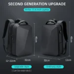 Black Smart Computer Laptop Bags for Men Backpack New Waterproof Student Outdoor Backpack Travel Bag Backpack Hard Shell - Image 5
