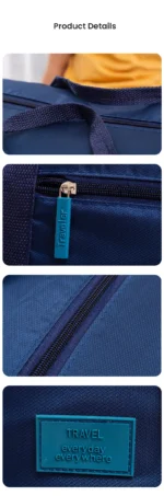 Travel Duffel Bag Lightweight Foldable Unisex Tote Carry On Luggage Weekender Overnight Stays Suitcase Organiser 20L Large Bags - Image 15