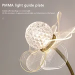 LED Wall Lamp Modern Luxury Flower Shaped Decorative Light Bedroom Bedside Study Dining Room Living Room Background Wall Lamp - Image 5
