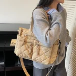 Large capacity Tote Bags for Women Shoulder Side Bag Fashion Space cotton Shopping Bags Multi-pocket Messenger Bag Lady Handbags - Image 13