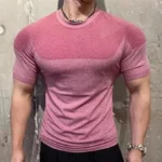 Men's Muscle Enhancing Slim Fit Long Sleeve Workout T-Shirt, Breathable Athletic Top for Gym Training Outdoor - Image 7