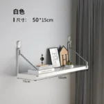 Simple No-Punch Wall Shelf For Books, Decorations, Dolls, Wall Display For Study, Living Room, Hanging Organizers - Image 15