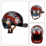 Vintage personalized men's and women's baseball caps motorcycle helmets ladybug helmets electric car baseball caps, half helmets - Image 7