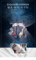 Fashion Scarves Buckle Stainless Steel Ring Women Brooches Enamelled Scarfs Buckles Ring High-Grade Scarf Clip Metal Brooch 2022 - Image 7