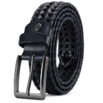 CHAOREN Leather Braided Belts for Mens Casual Woven Leather Belt for Dress Pants - Image 13