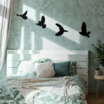 Black Birds Metal Wall Decor, 4pcs Black Birds Metal Wall Art Decorative Metal Wall Art Decor Hanging Wall Art，Wall Sticker - Image 11