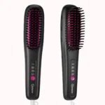 Hair Straightening Brush Portable Home Negative Ion Straightener with Multi-Heat Settings 3-Temp Ceramic Damage-Free Styling - Image 4