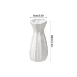Nordic Vases Pure White Plastic Vases Imitation Ceramic Flower Vases Desktop Flowerpot Wedding Decor Home Ornament - Image 20